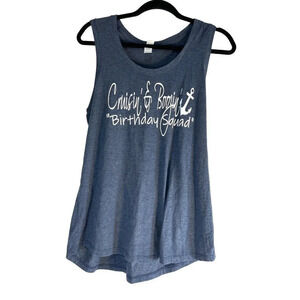 Perfect Tri Womens Graphic Tank Top Gray Size XL/TG/EG